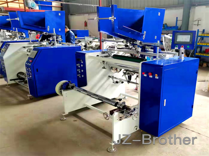 Automatic aluminumm foil & baking paper rewinder JZ-500L-4