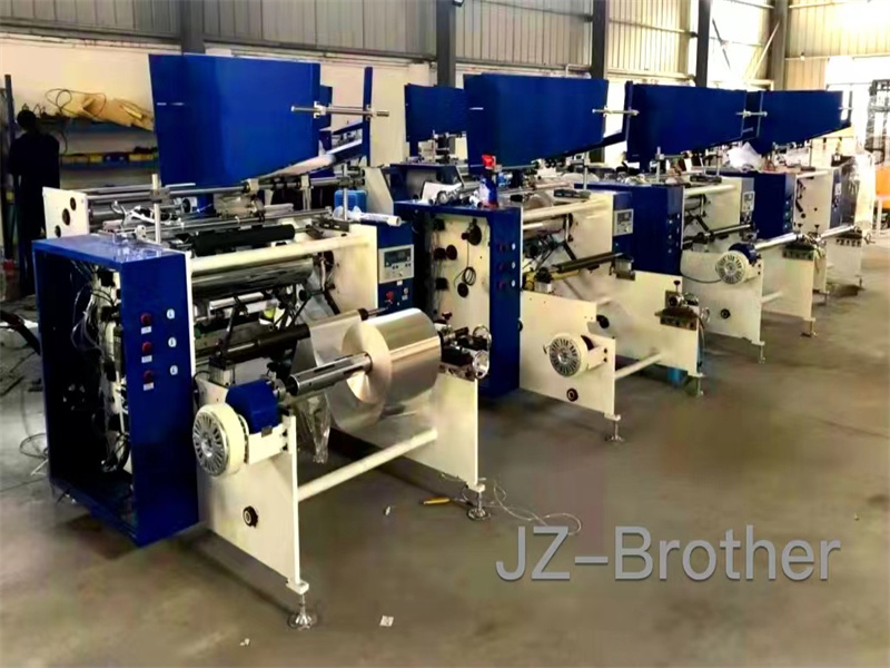 Automatic aluminumm foil & baking paper rewinder JZ-500L-4