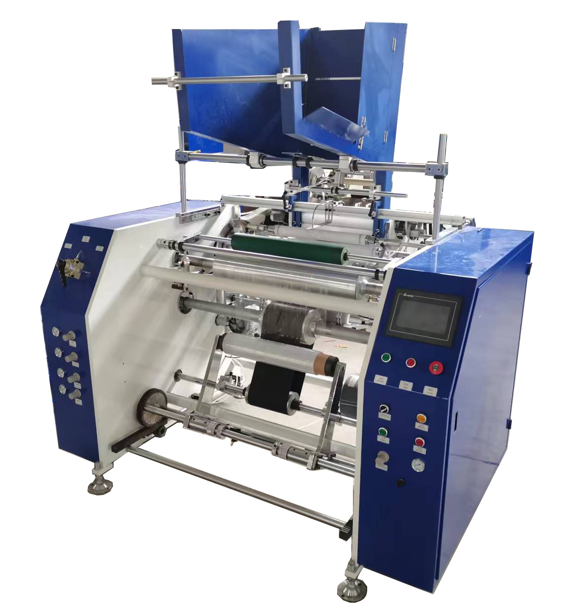 5-shaft 500mm width automatic cling film rewinder
