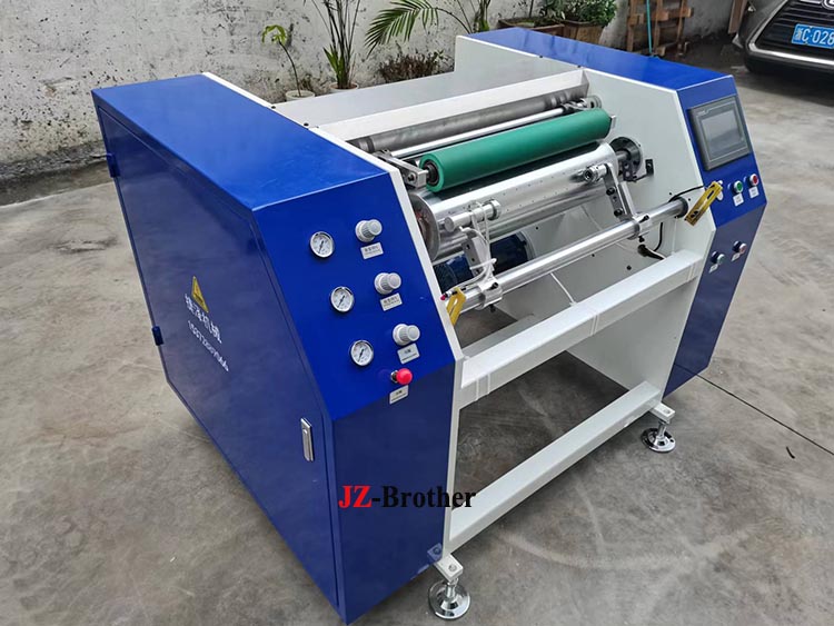 Manual cling film rewinder
