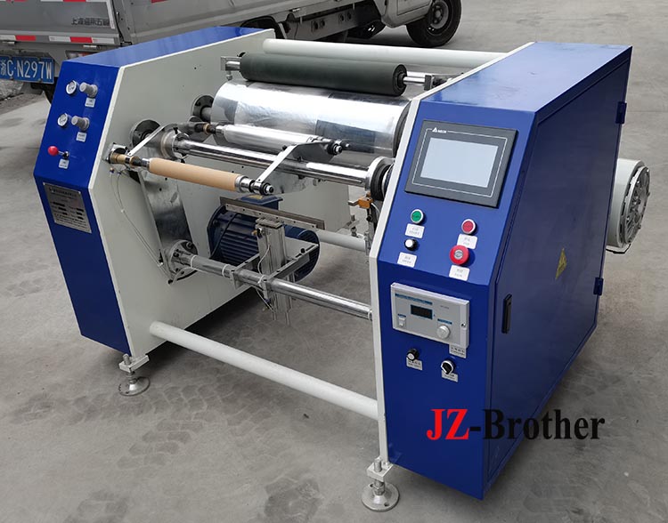 Semi-auto aluminum foil rewinder