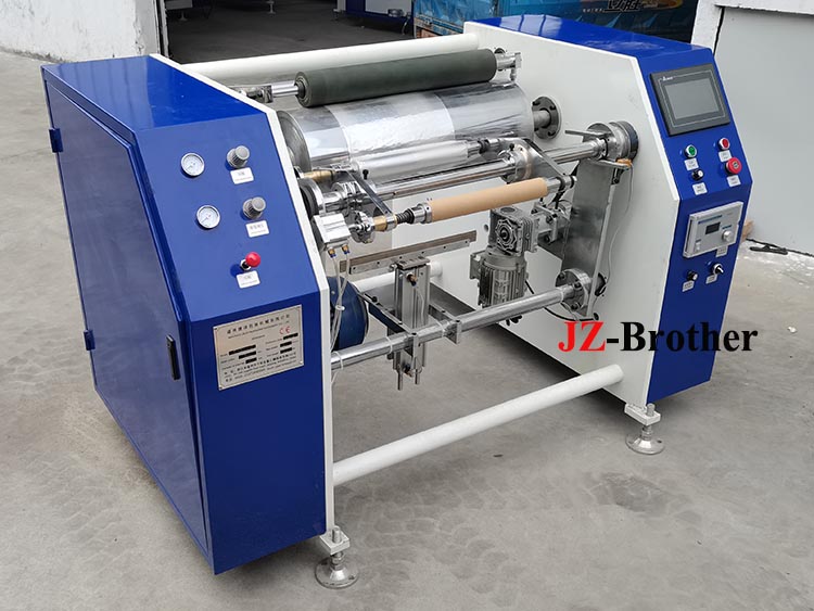 Semi-auto aluminum foil rewinder
