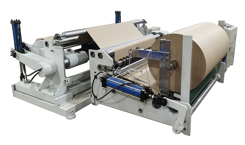Paper roll slitter rewinder