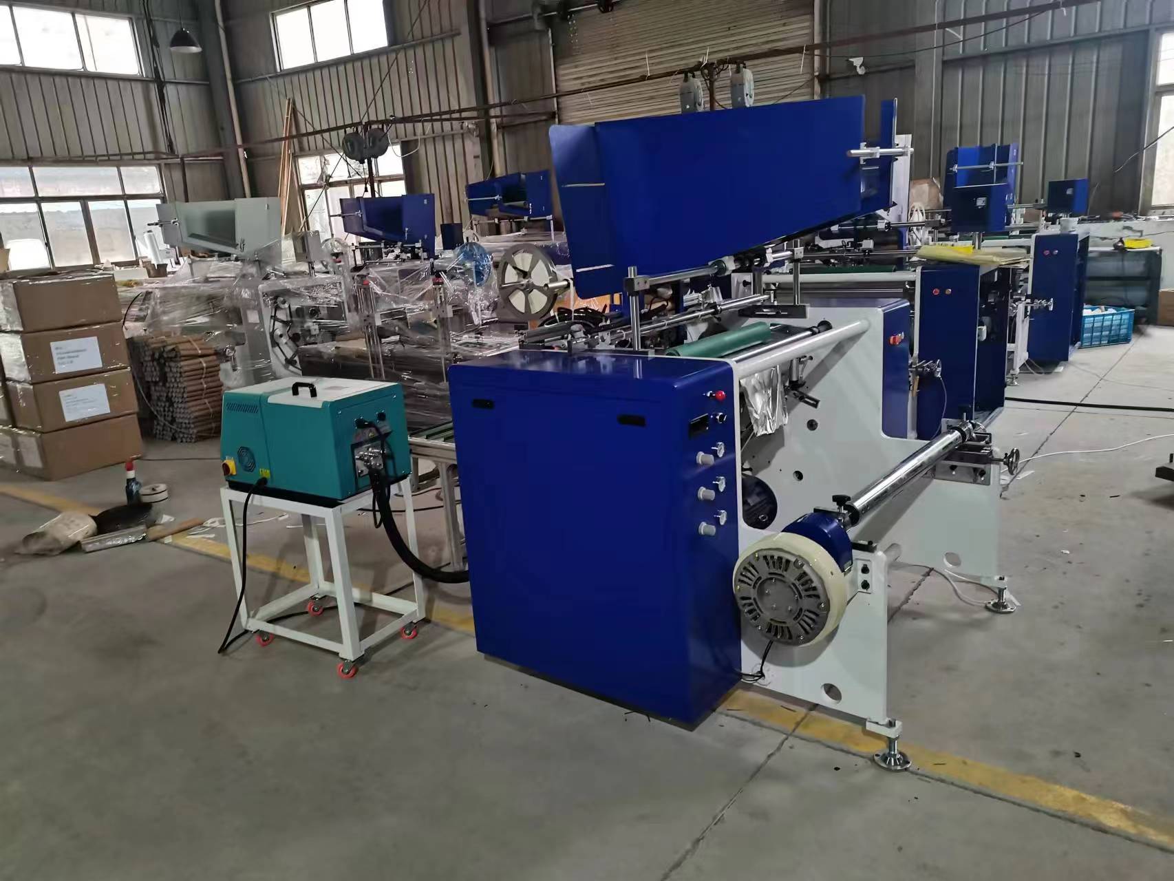 Automatic aluminumm foil & baking paper rewinder JZ-500L-4